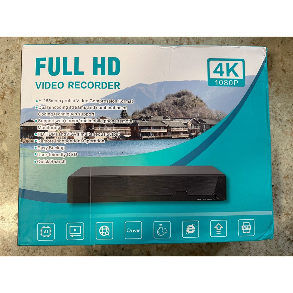 Full HD 4K 1080P Video Recorder H.265 Smart 265 CCTV DVR NVR Security System